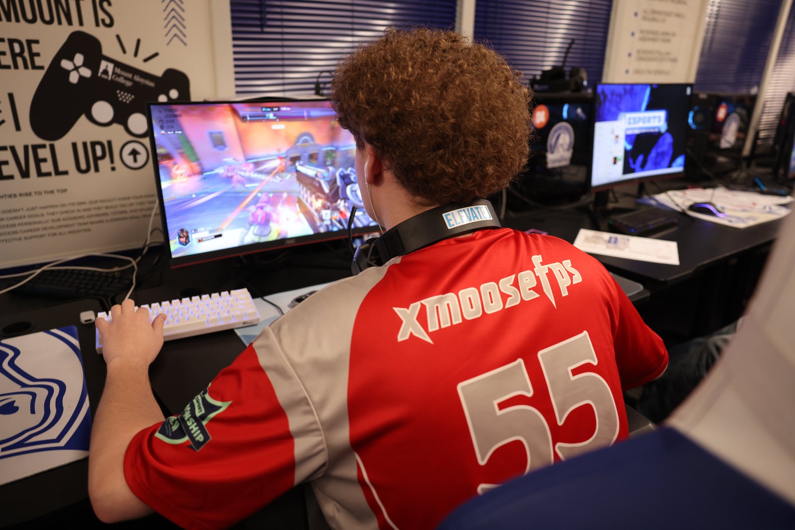 Student competing in team kit
